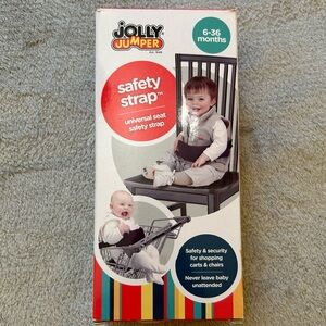Jolly Jumper safety strap toddler chair shopping cart NIB